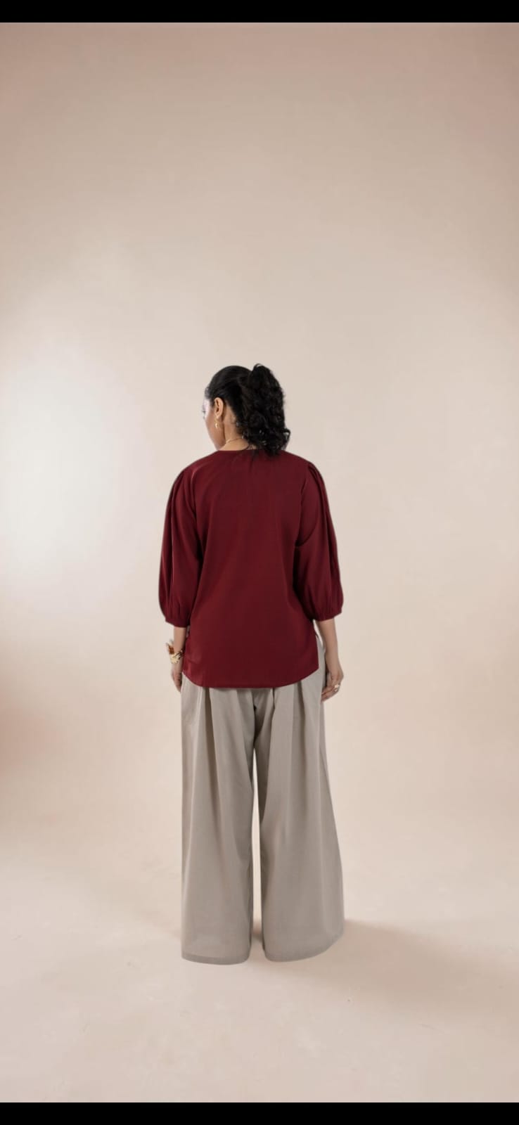 Crimson Silk Shirt