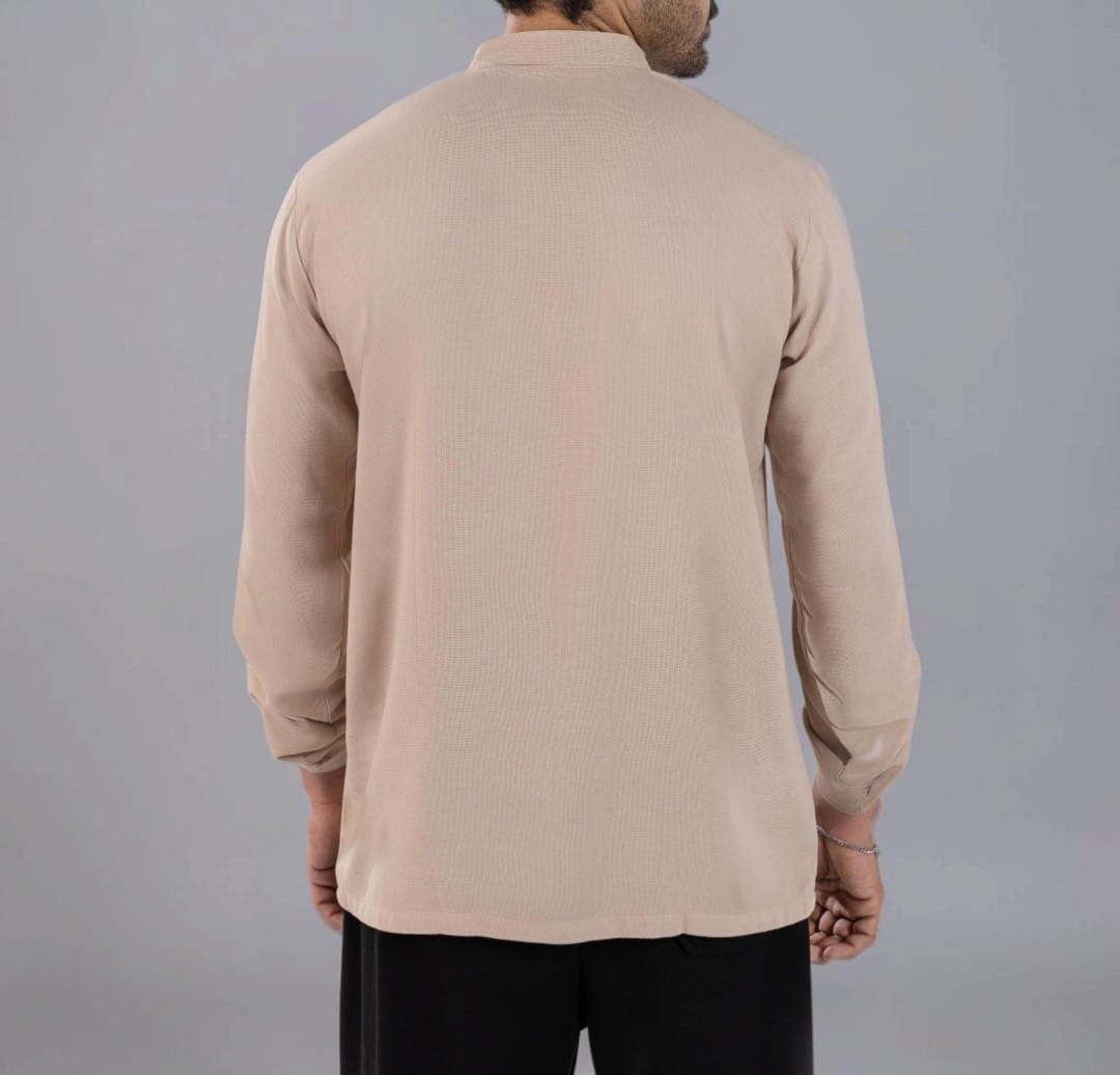 Men's Premium Full Sleeves Round Neck Shirt – Off White