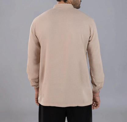 Men's Premium Full Sleeves Round Neck Shirt – Off White