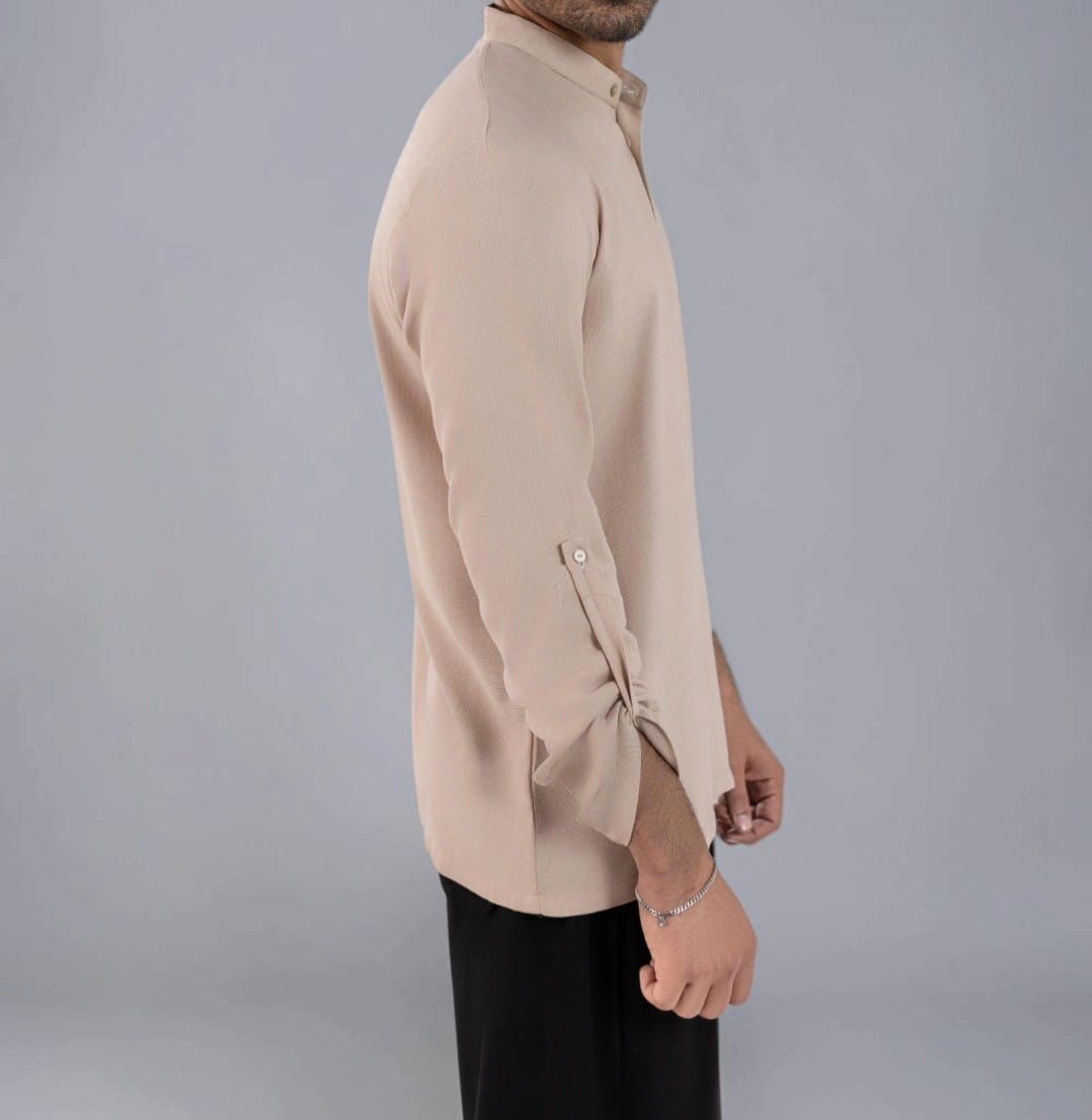 Men's Premium Full Sleeves Round Neck Shirt – Off White